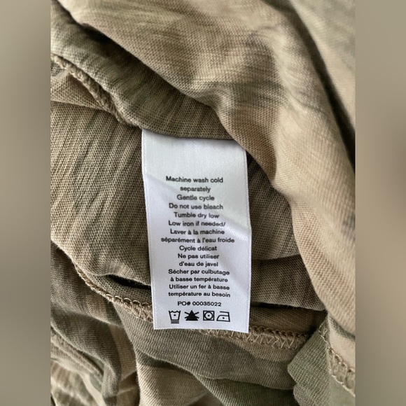 Rag & Bone Camo Cropped Long Sleeve Size M - Picture 7 of 8